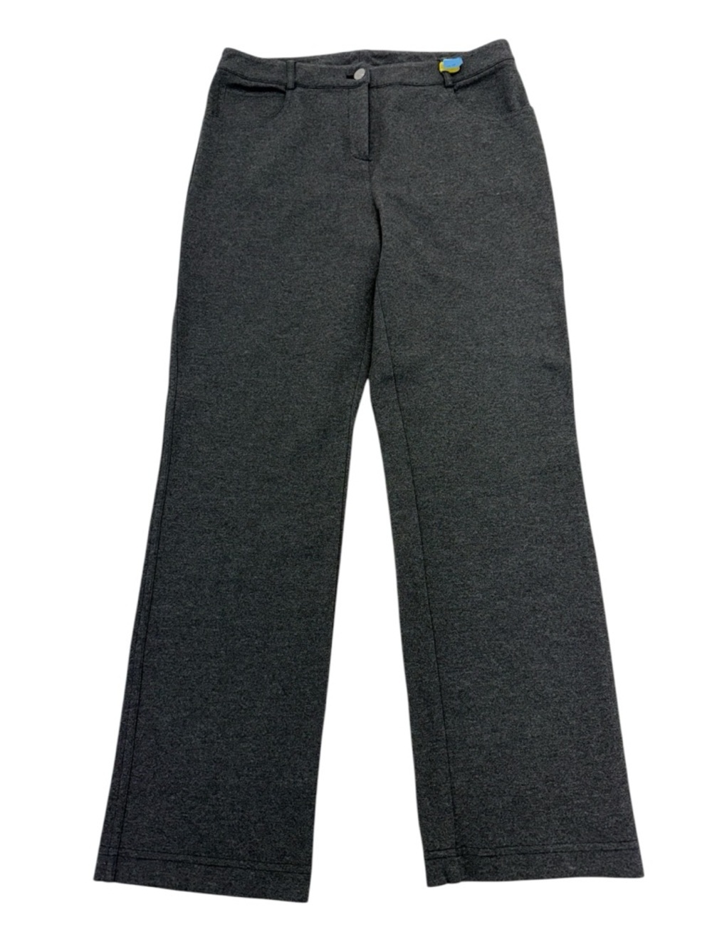 St. John Ponte Knit Pants 6 Charcoal Gray